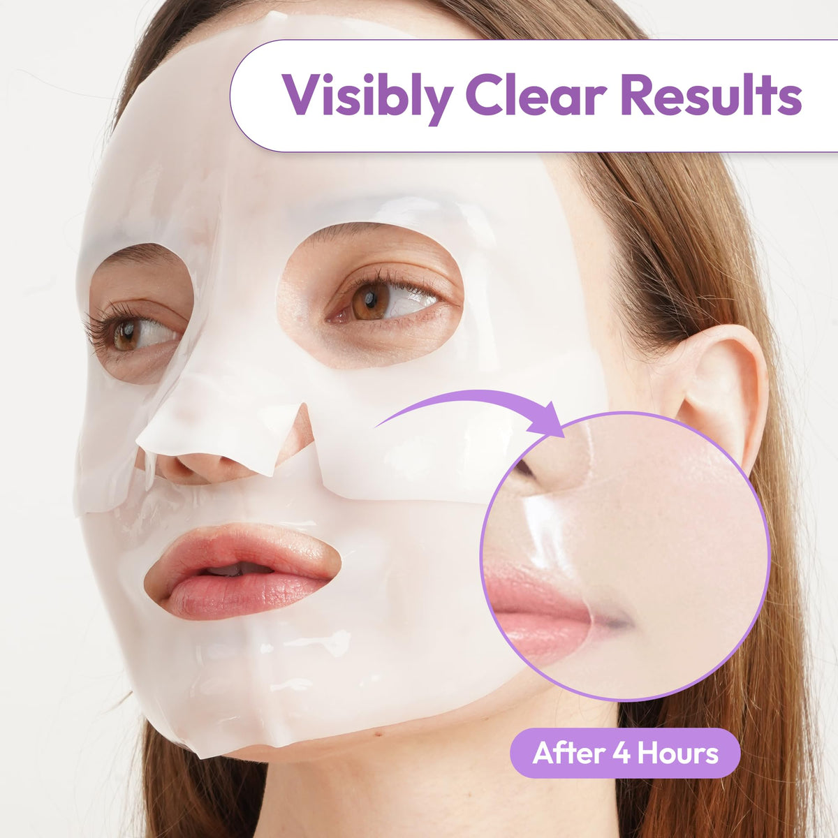 Lapcos vegan collagen mask with rose-derived PDRN nourishes skin.