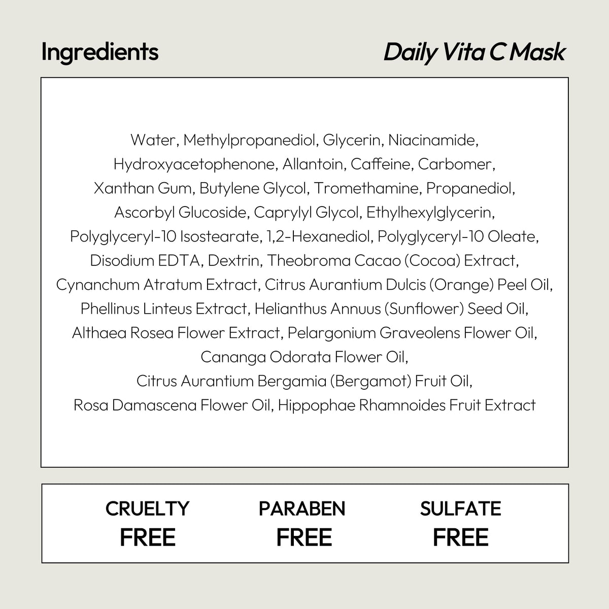 LAPCOS Vita C Sheet Mask application ritual shown for ease of use