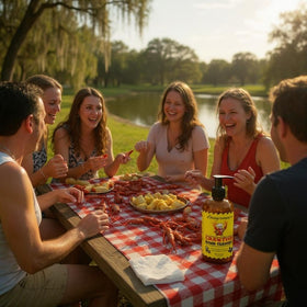Lapeyreaux's Crawfish Hand Cleaner label emphasizes sulfate-free formula for gentle cleansing.