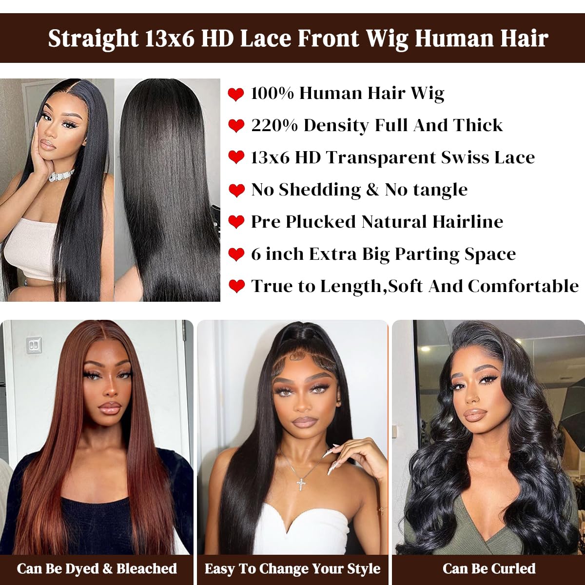 HD lace close-up showing wide parting for versatile styling.