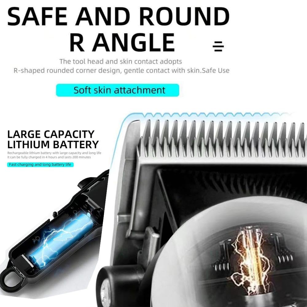 Largner adjustable blade system enabling seamless blends and sharp edges.