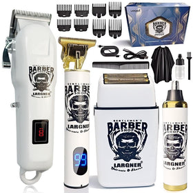 Largner Professional Hair Clippers front view for precise home grooming and clean fades.