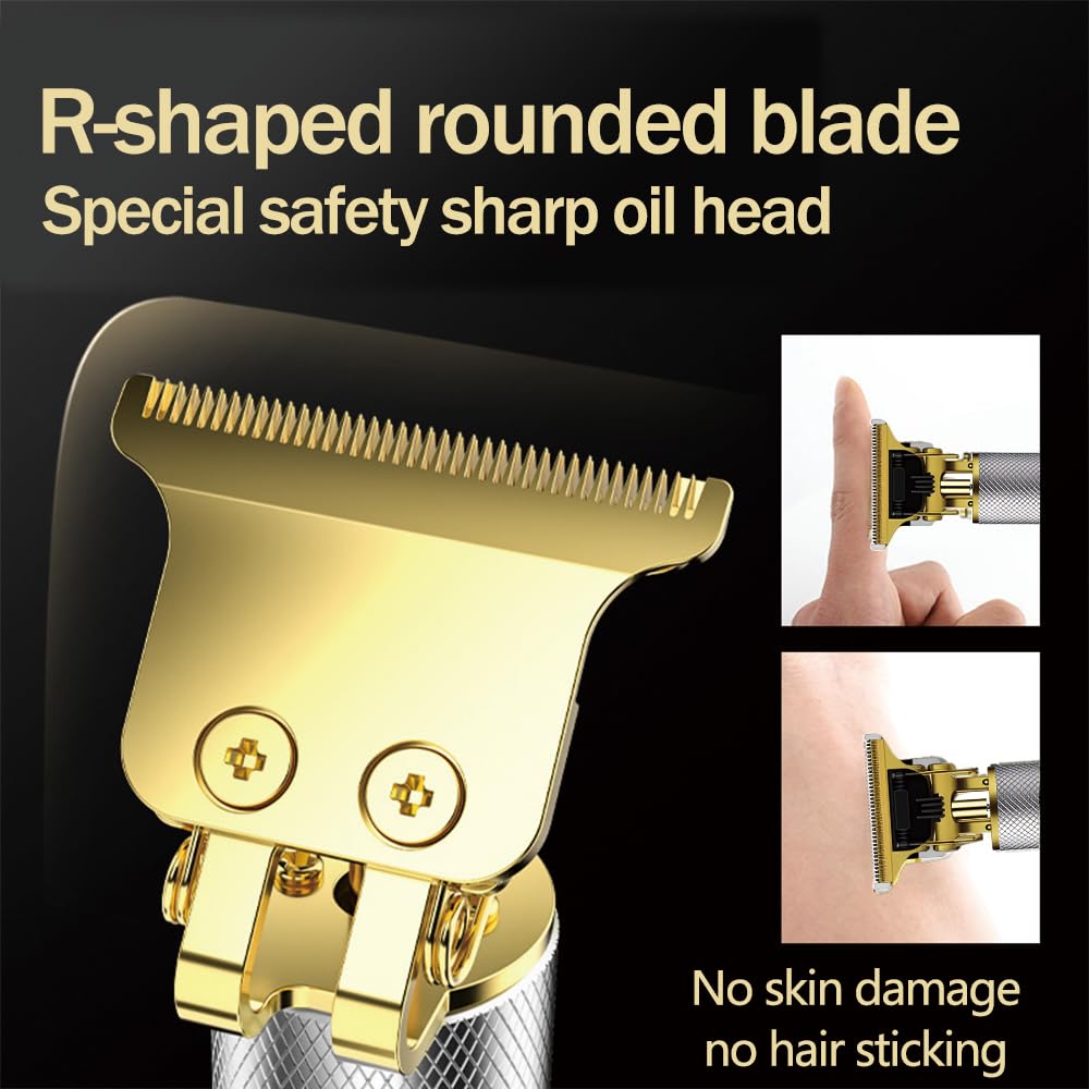 LARGNERSHAVER ergonomic non-slip handle for comfortable control.