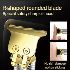 LARGNERSHAVER ergonomic non-slip handle for comfortable control.