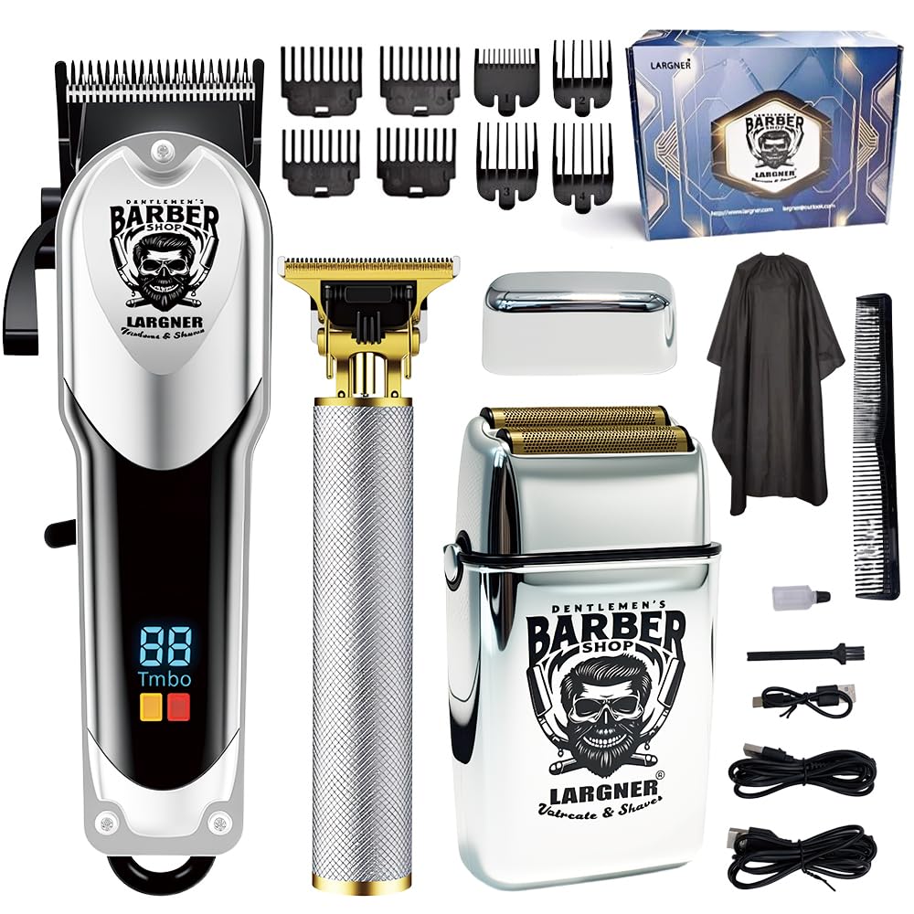 LARGNERSHAVER professional hair clipper kit for precise home grooming and fades.