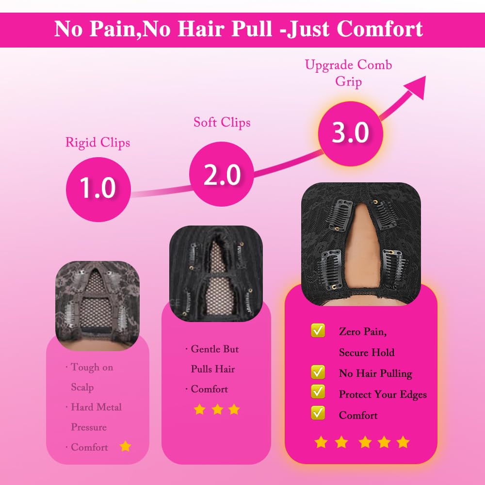 Larhali 250-density bob wig showcases fuller, voluminous silhouette