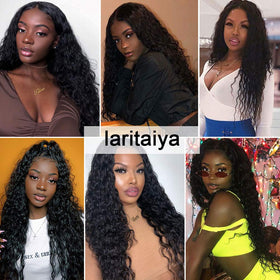 Laritaiya water wave bundles 18inch dyed-ready option visual for bold color.
