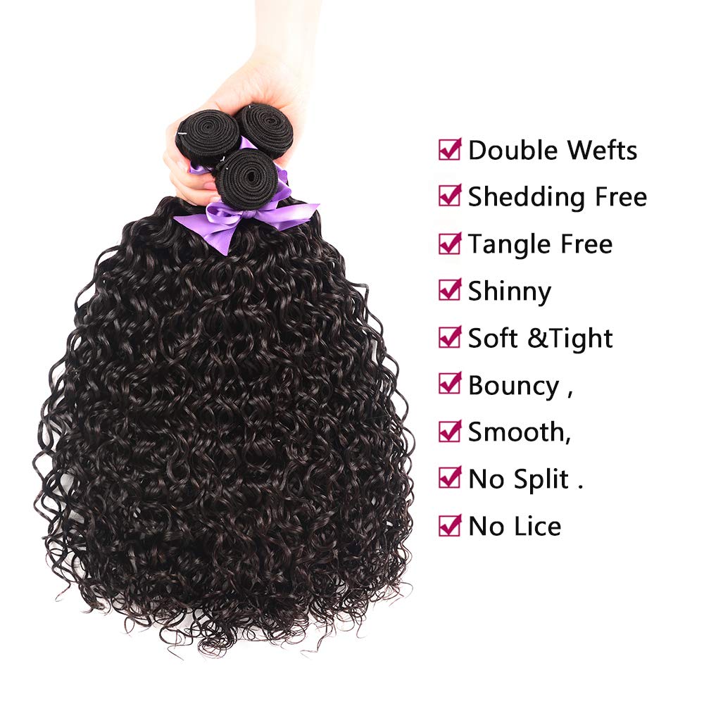 Laritaiya water wave bundles 22inch straightened preview for long sleek looks.