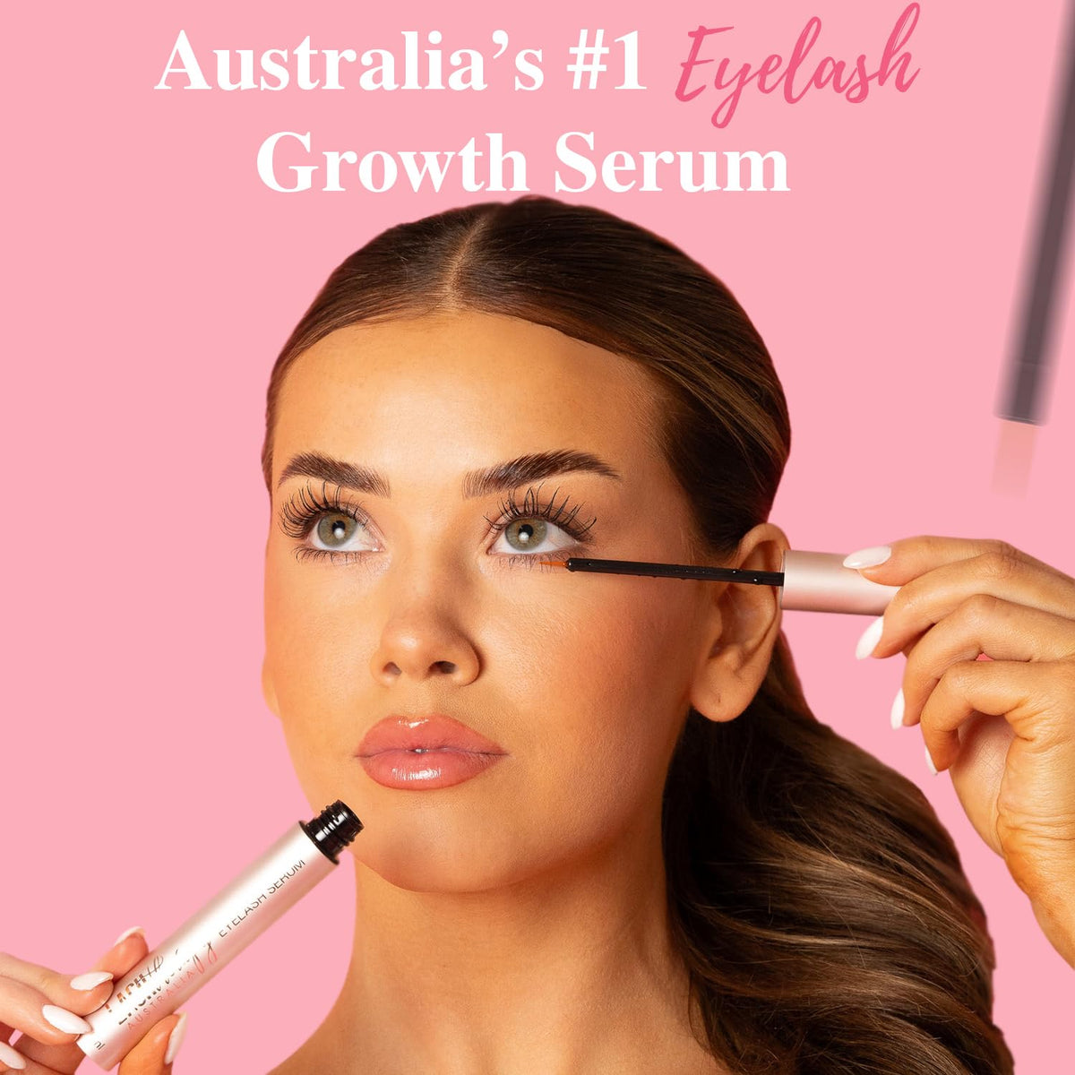 Lash Therapy Australia serum applicator brush enables precise nightly application.