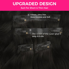 Lashey clip-in extensions with secure clips for all-day wear
