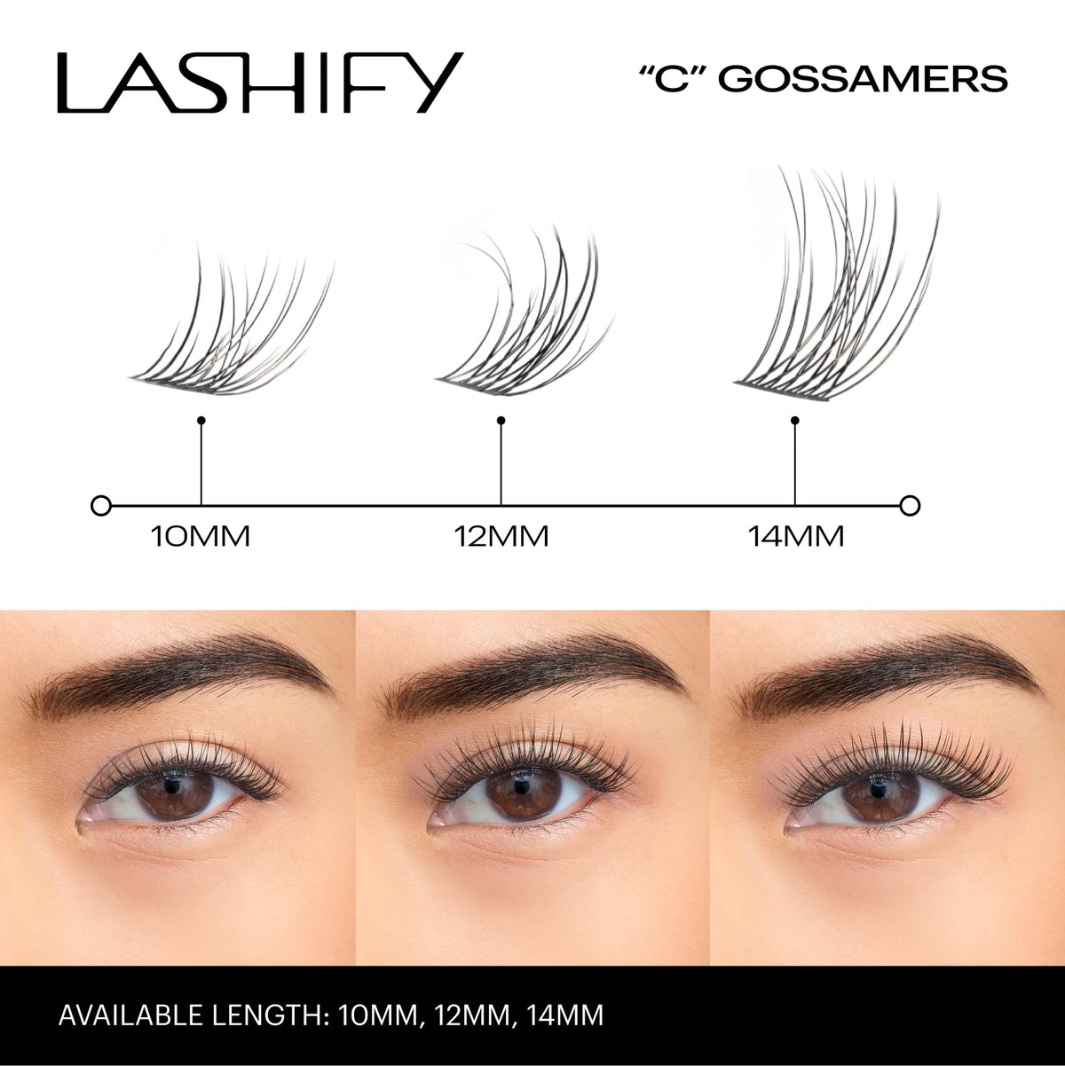 Lashify 12-lash refill with multiple lengths for customization