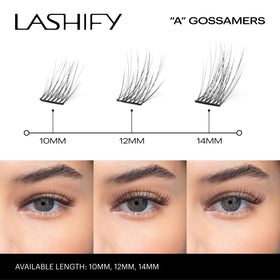 Lashify Amplify 10mm Gossamer application setup showing precise tool compatibility
