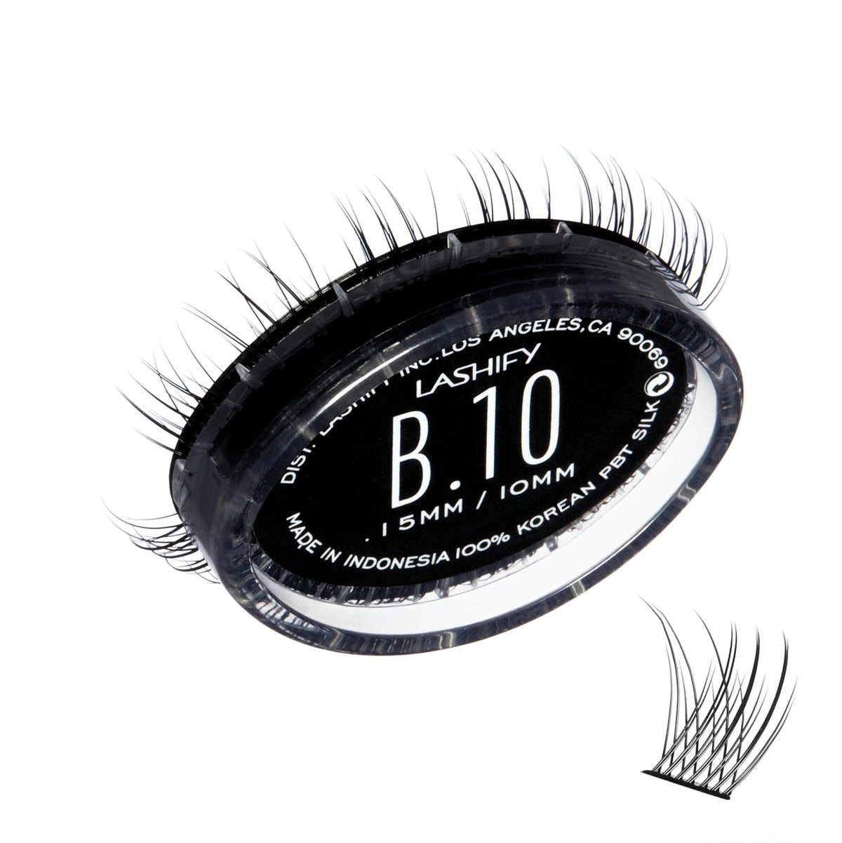 Lashify Bold 10mm Gossamer refill showing natural volume for everyday wear