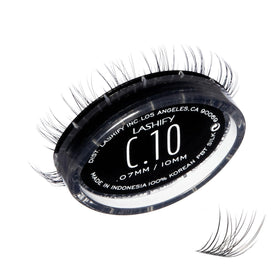 Lashify Curl 10mm Gossamer refill close-up showing natural curl for daily wear