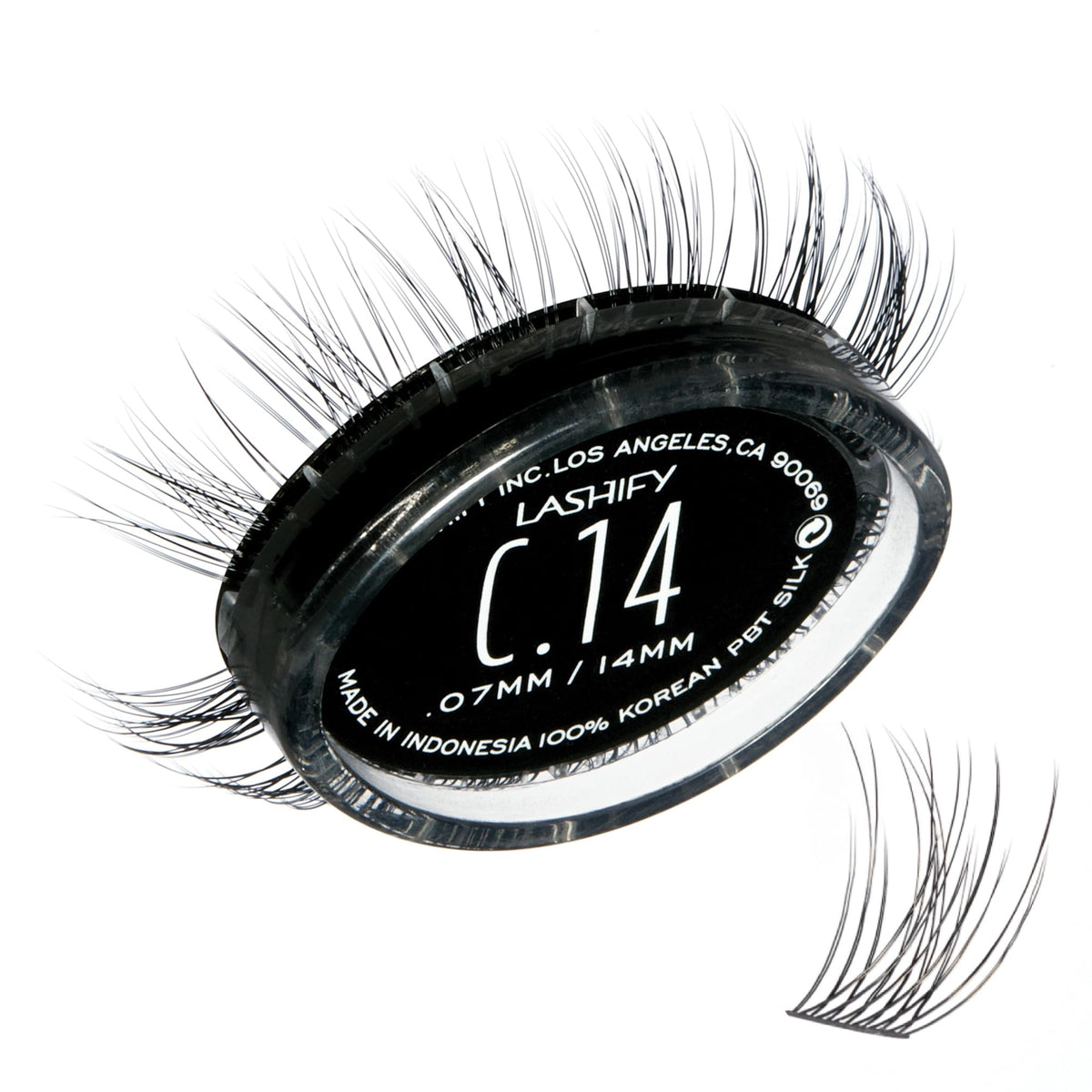 Lashify Curl 14mm Gossamer refill shows natural curl for everyday wear.