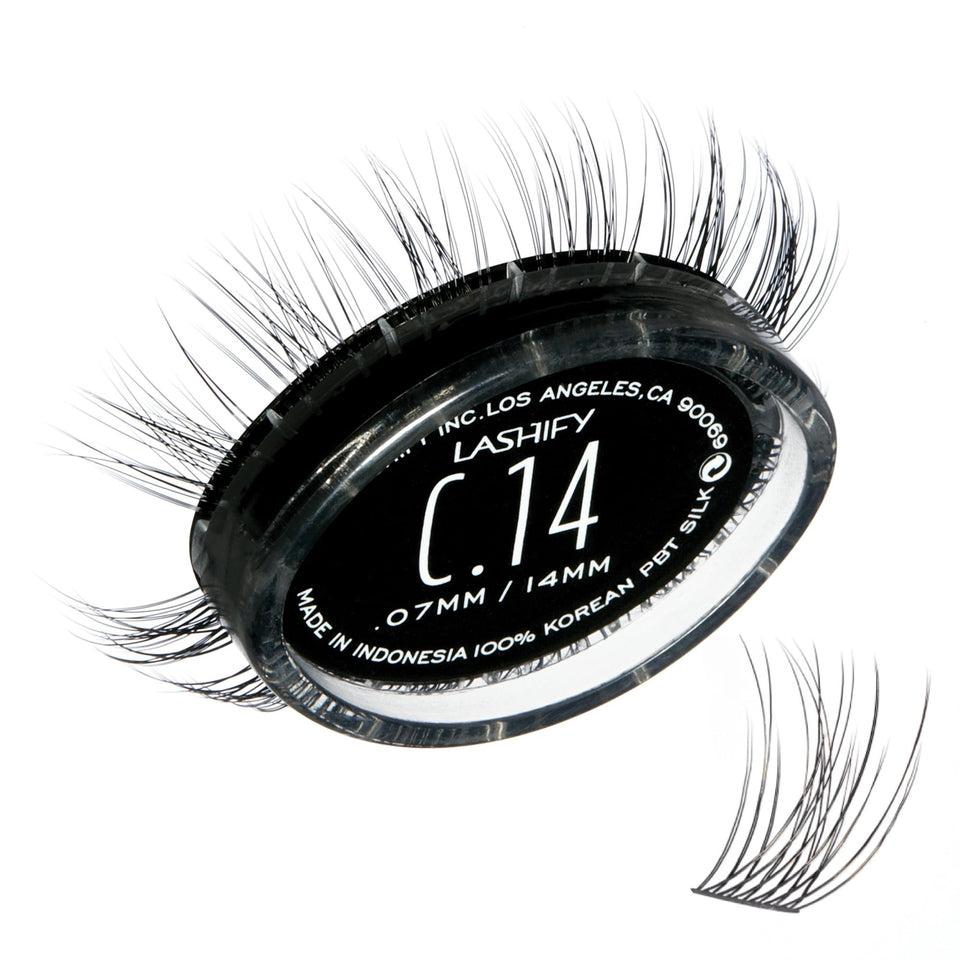 Lashify Curl 14mm Gossamer refill shows natural curl for everyday wear.