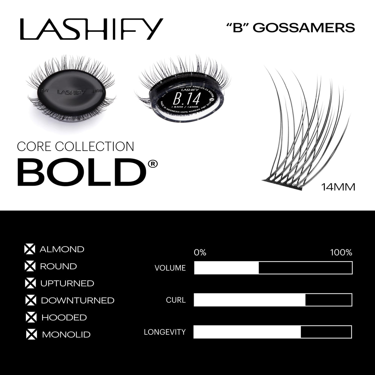Lashify Fuse Control Wand demonstrates precise application for clean lashes.