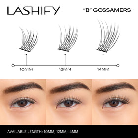 Lashify Gossamer Korean PBT Silk close-up shows premium fibers for luxe texture.