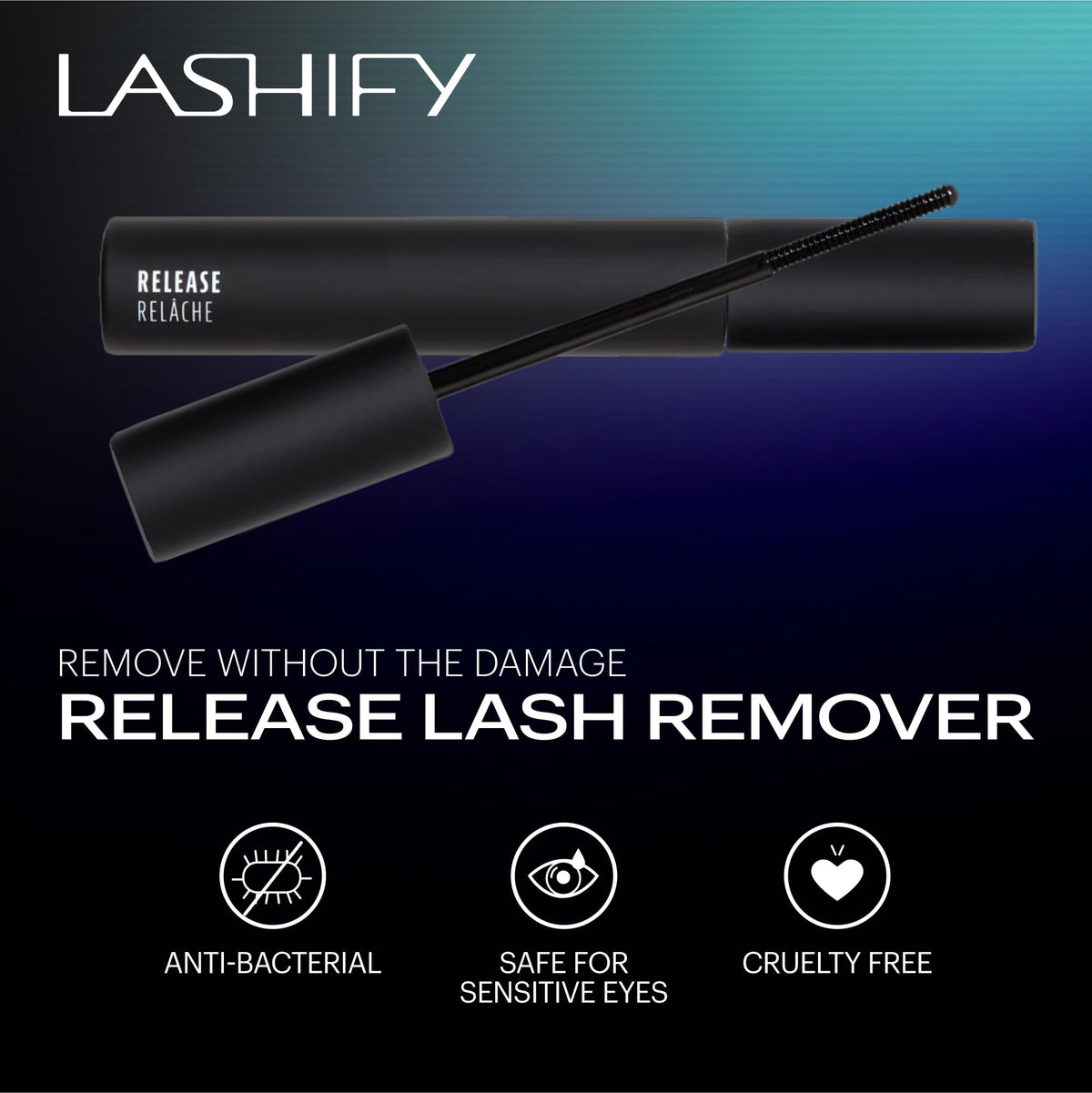 Lashify Release applying onto lashes for easy removal