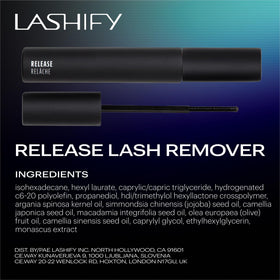 Lashify Release wipe away action removes Gossamer lashes safely
