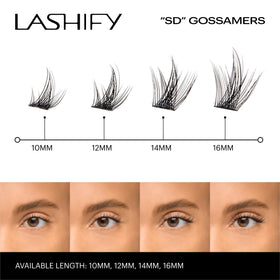 Cartridge contains 12 lashes with multiple length options for versatile looks