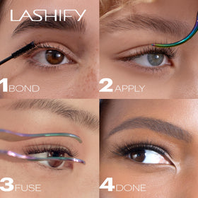 Removal technique using only the forefinger on Stardust lashes