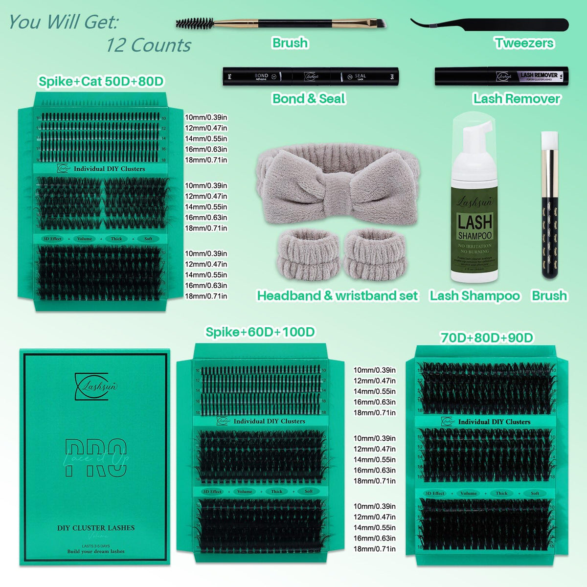 LASHSUN Bond and Seal for secure wear and longer-lasting look.