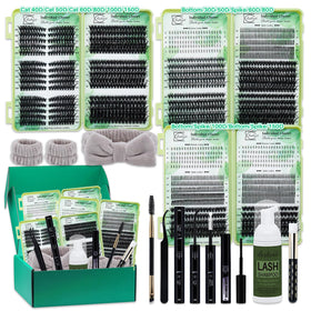 LASHSUN Lash Clusters Kit cat-eye lashes for natural daily volume