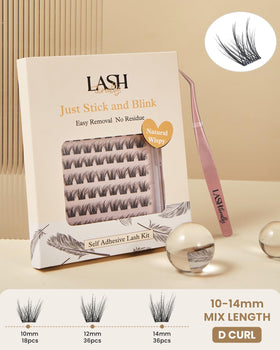 Lashterally magic tweezer assists precise placement for flawless clusters every time.