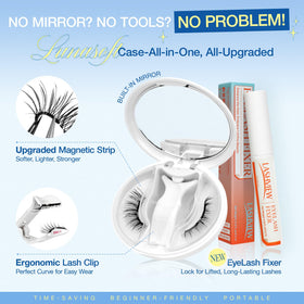 LASHVIEW 48h hold magnets keep lashes secure all day.
