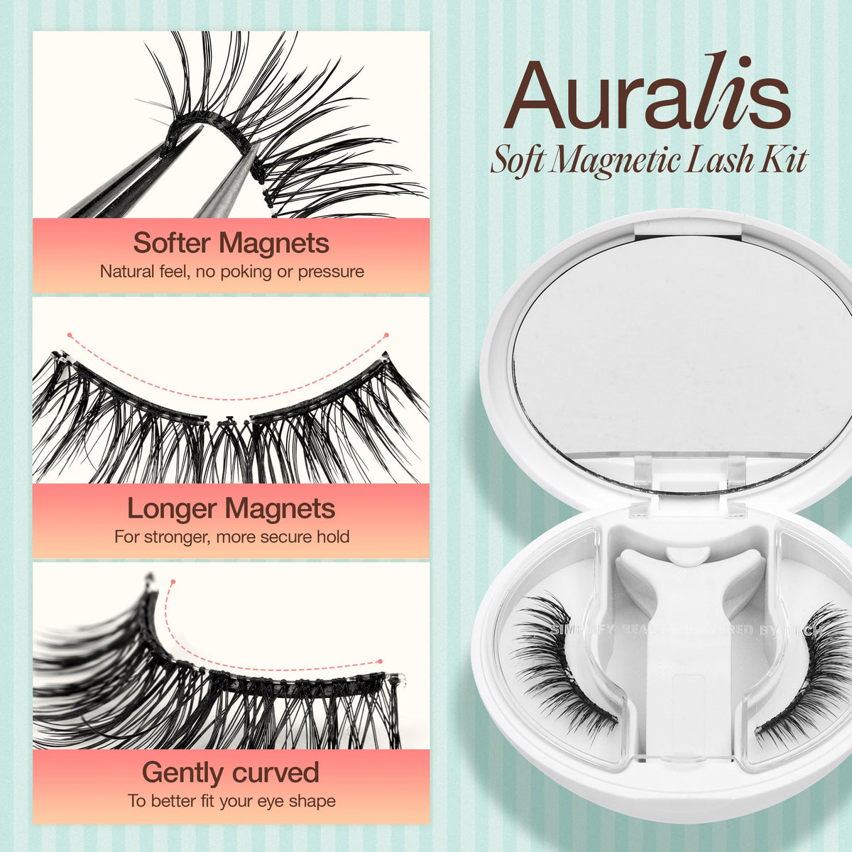 LashView all-in-one box with applicator makes travel-ready lash upgrades effortless.
