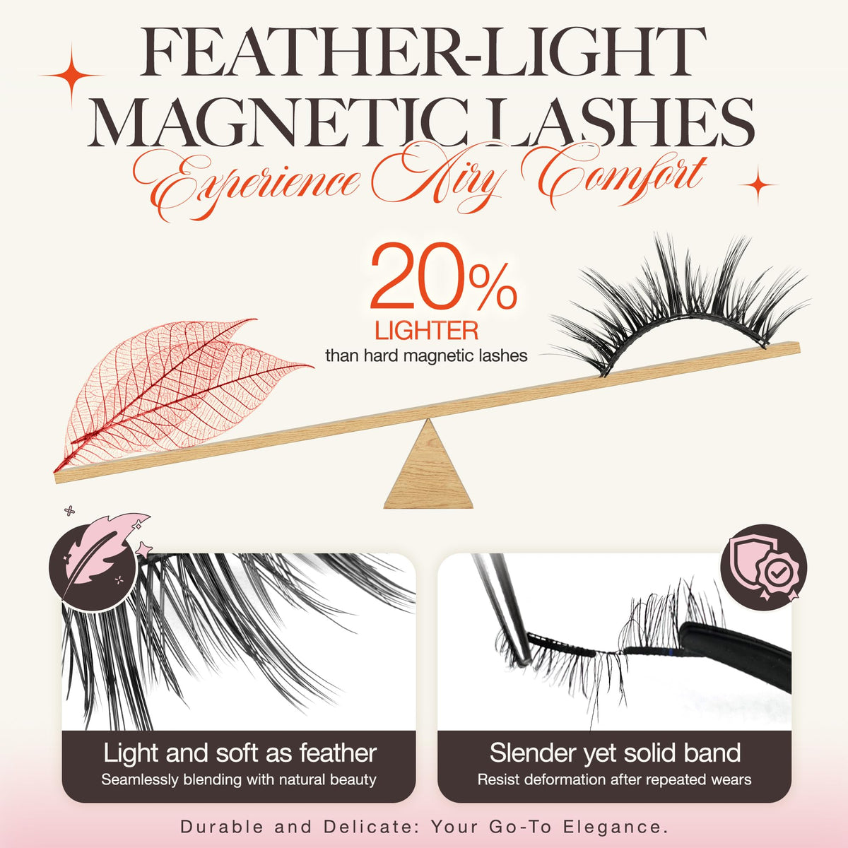 LASHVIEW Aurora magnetic lashes with a strong hold for all-day wear
