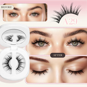 LASHVIEW Aurora magnetic lashes being removed easily no glue needed