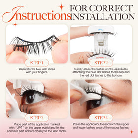 LASHVIEW aurora-shimmer lashes featured for a hint of luminous eye enhancement.