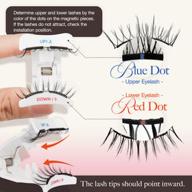 LASHVIEW fast-application 3 seconds image highlights time-saving makeup routine.
