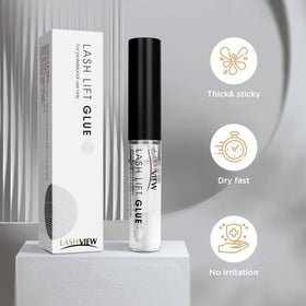LashVIEW mild formula label signals irritation-free use.