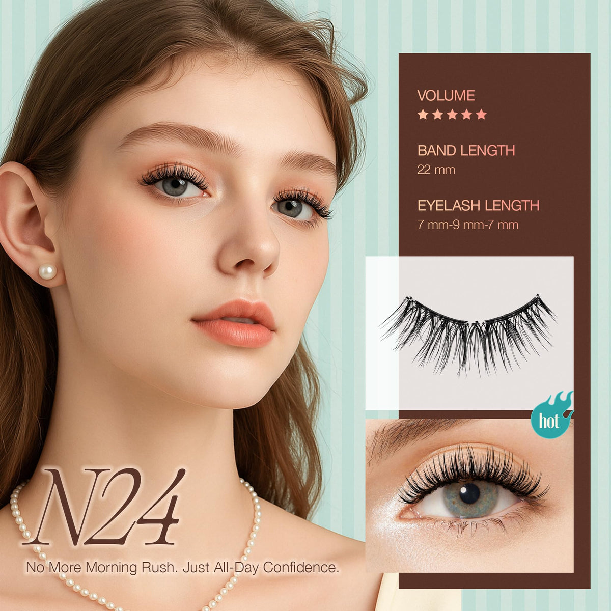 LashView ultra-thin magnets (0.17mm) provide comfortable wear and secure hold.