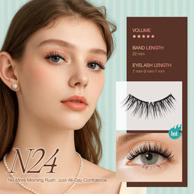 LashView ultra-thin magnets (0.17mm) provide comfortable wear and secure hold.