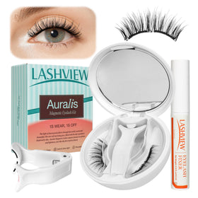 LASHVIEW upgrade magnetic eyelashes in box for quick all-in-one glam