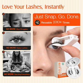 LASHVIEW YT15 all-in-one kit including lashes, applicator, and fixer.