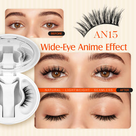 LASHVIEW YT15 lashes with strong 48-hour hold and fixer.