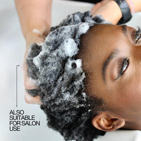 Hair close-up after Lasio Hypersilk shows shine and softness.
