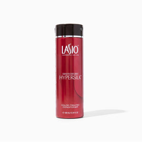 Lasio Keratin-Infused Hypersilk conditioner bottle for smoother color-treated hair.