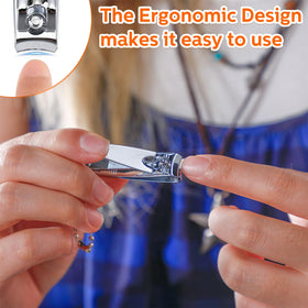 Lasnten curved-edge clipper designed for natural nail shaping and clean cuts.