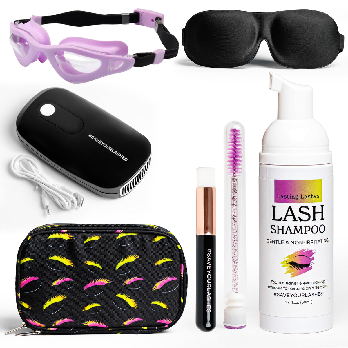 Lasting Lashes lash shampoo kit cleanses extensions for fresh, fluffy lashes
