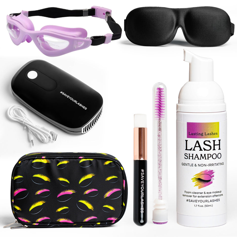 Lasting Lashes lash shampoo kit cleanses extensions for fresh, fluffy lashes
