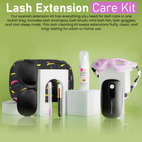 Lasting Lashes mini-lash-fan speeds dry time after cleansing