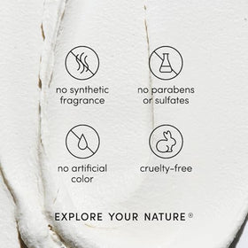 Eco-friendly vegan and cruelty-free packaging of LATHER moisturizer.
