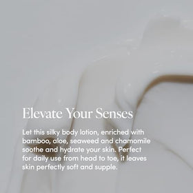 Creamy swirl of LATHER Lemongrass moisturizer signaling rich hydration.