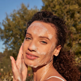 LATHER Ultra Mild Face Wash makeup remover action while cleansing without harsh residue.